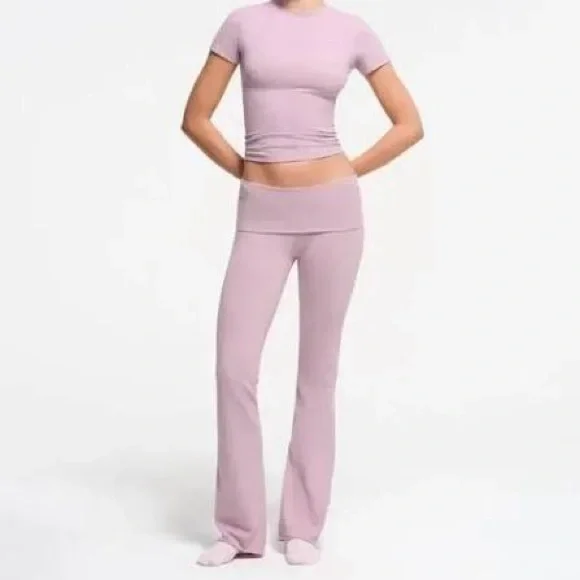 SKIMS Cotton Foldover Pant Dusk - Picture 1 of 1